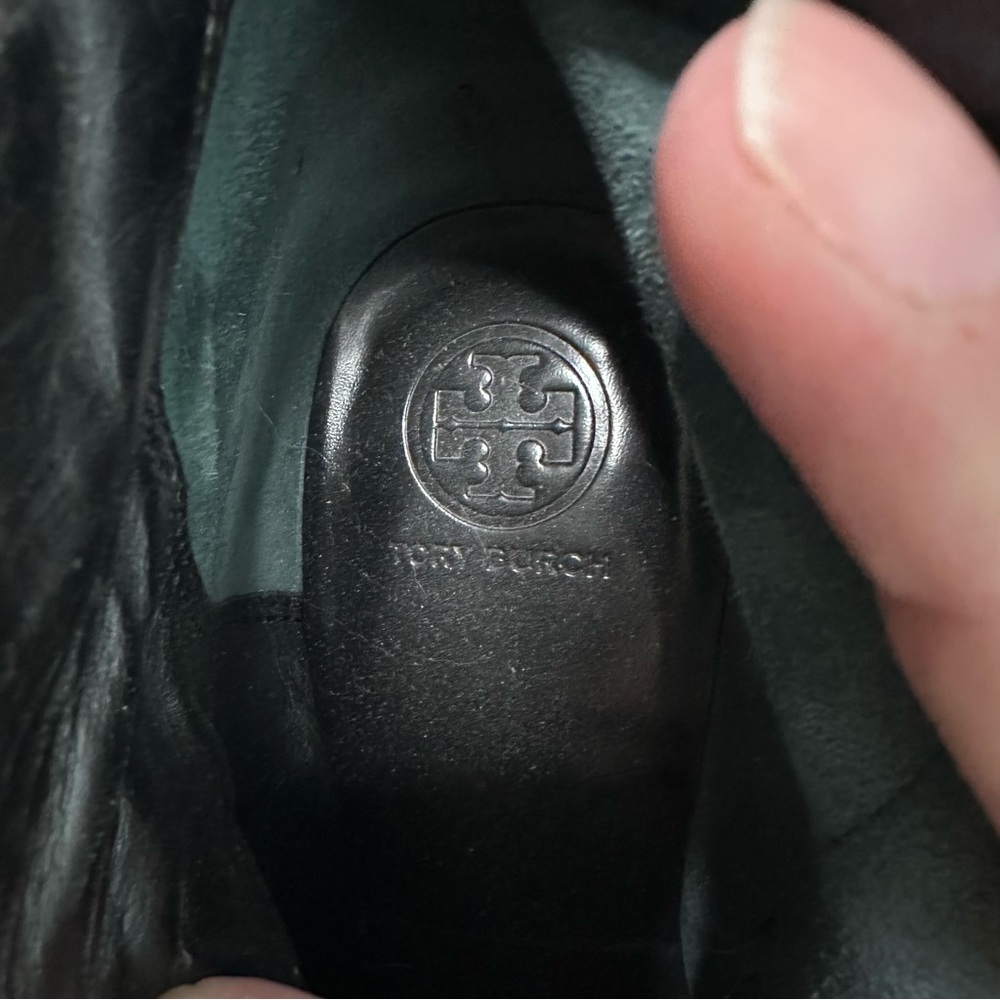 Tory Burch Sofia Wedge Bootie Black Nappa Leather - Picture 7 of 9